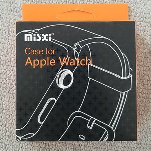 2 pk  Misxi Waterproof Hard Case Tempered Glass For Apple Watch 5/4  44 mm